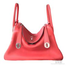 Hermes Lindy 30 cm Bag Rose Jaipur T5 Swift 