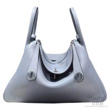 Hermes Lindy 30 Bag Bleu Lin CKJ7 Clemence 