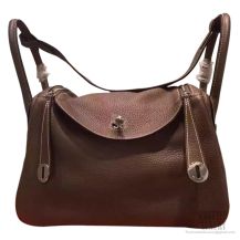 Hermes Lindy 30 Bag Etoupe Taurillon Clemence 