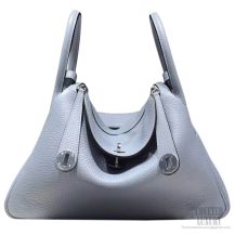 Hermes Lindy 26 Bag Bleu Lin CKJ7 Clemence