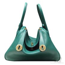 Hermes Lindy 26 Bag Malachite Z6 Clemence