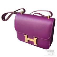 Hermes Constance 23 Bag Anemone P9 Epsom