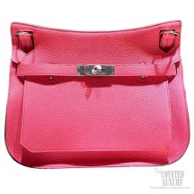 Hermes Jypsiere 34 Large Bag Rose Lipstick U5 Clemence