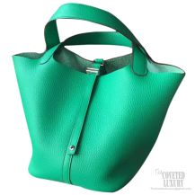 Hermes Picotin Lock 18 Bag Menthe 6W Taurillon Clemence