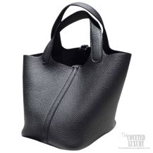 Hermes Picotin Lock 18 Bag Black Taurillon Clemence