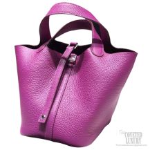 Hermes Picotin Lock 18 Bag Anemone P9 Taurillon Clemence