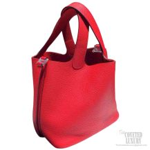 Hermes Picotin Lock 18 Bag Rouge Casaque Q5 Taurillon Clemence