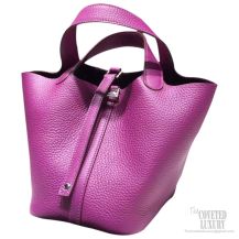 Hermes Picotin Lock 22 Bag Anemone P9 Taurillon Clemence