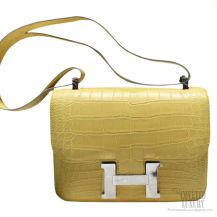 Hermes Constance 23 Bag Mimosa M9 Crocodile SHW