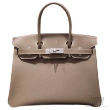 Hermes Birkin 35 Bag Etoupe Epsom SHW