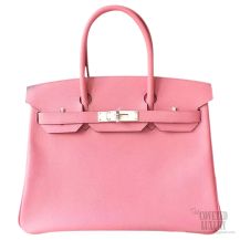 Hermes Birkin 35 Bag Rose Confetti 1q Epsom SHW