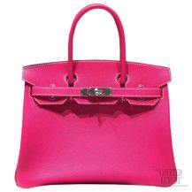 Hermes Birkin 35 Bag Rose Tyrien E5 Epsom SHW