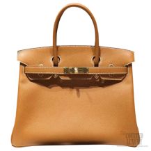 Hermes Birkin 35 Bag Gold CK37 Epsom GHW