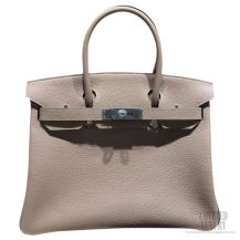 Hermes Birkin 35 Bag Gris Tourterelle CK81 Togo SHW