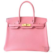 Hermes Birkin 30 Bag Rose Confetti 1q Epsom GHW