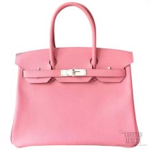 Hermes Birkin 30 Bag Rose Confetti 1q Epsom SHW