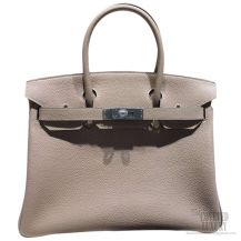 Hermes Birkin 30 Bag Gris Tourterelle CK81 Togo SHW