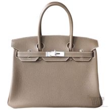 Hermes Birkin 30 Bag Etoupe Togo SHW