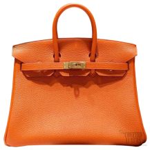 Hermes Birkin 25 Bag Orange ck93 Togo GHW