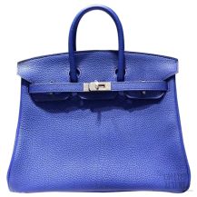 Hermes Birkin 25 Bag Blue Electric 7t Togo SHW