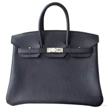 Hermes Birkin 25 Bag Black Togo SHW