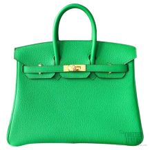 Hermes Birkin 25 Bag Bambou 1k Togo GHW