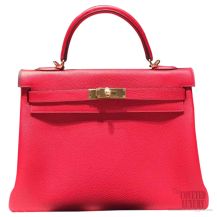 Hermes Kelly 32 Bag Rouge Casaque Q5 Togo GHW