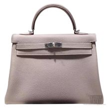 Hermes Kelly 32 Bag Gris Tourterelle ck81 Togo SHW