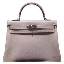 Hermes Kelly 32 Bag Gris Tourterelle ck81 Togo SHW