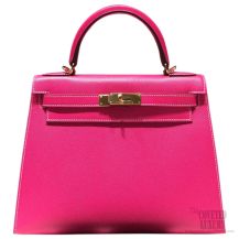 Hermes Kelly 32 Rose Tyrien E5 Epsom GHW