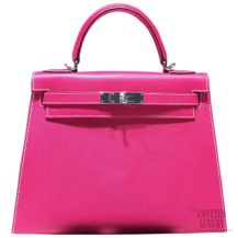 Hermes Kelly 32 Rose Tyrien E5 Epsom SHW