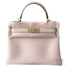 Hermes Kelly 32 Craie CC10 Togo GHW