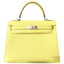 Hermes Kelly 28 Soufre C9 Epsom Leather SHW