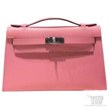 Hermes Mini Kelly Pochette 22 Epsom Rose Confetti