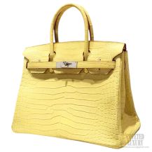 Hermes Birkin 30 Bag Mimosa Crocodile GHW