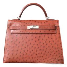 Hermes Kelly 32 Etrusque Ostrich SHW