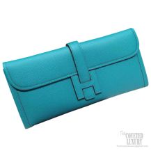 Hermes Flamingo Epsom Leather Jige Elan 29 Clutch Bag - Yoogi's Closet