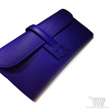 Hermes Jige Elan Clutch Etoupe Epsom Leather