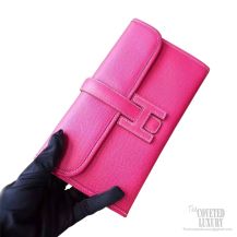 Hermes Jige Mini Clutch e5 Rose Tyrien Epsom Calfskin