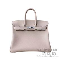 Hermes Birkin 25 Handbag CC81 Gris Tourterelle Togo SHW