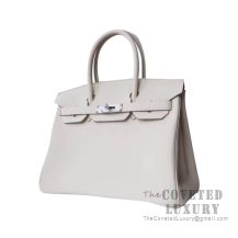 Hermes Birkin 25 Handbag CC10 Craie Togo SHW