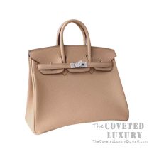 Hermes Birkin 25 Handbag CC24 Tabac Camel Togo SHW