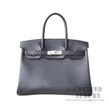 Hermes Birkin 30 Bag 89 Noir Swift SHW