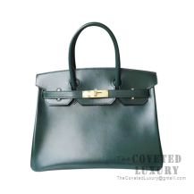 Hermes Birkin 30 Bag 2Q Vert Anglais Tadelakt GHW