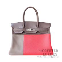 Hermes Lindy 26 Bag CC18 Etoupe And CK93 Orange Clemence GHW