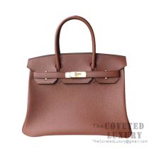 Hermes Birkin 30 Bag 4G Brulee Togo GHW