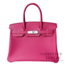 Hermes Birkin 30 Bag L3 Rose Purple Togo SHW