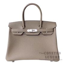 Hermes Birkin 30 Bag M8 Gris Asphalt Togo SHW