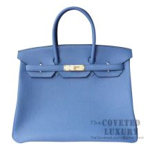 Hermes Birkin 30 Bag R2 Blue Agate Togo GHW