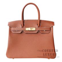 Hermes Birkin 30 Bag CC10 Craie And 3Q Rose Sakura Togo SHW